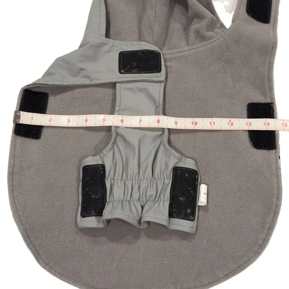 Berkshire Pet Collection Hooded Dog Coat Small Polartec Fleece Warm Gray